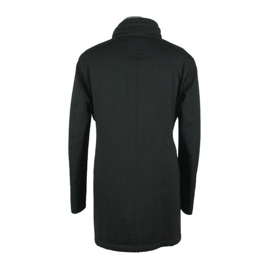 Elegant Black Wool-Blend Jacket