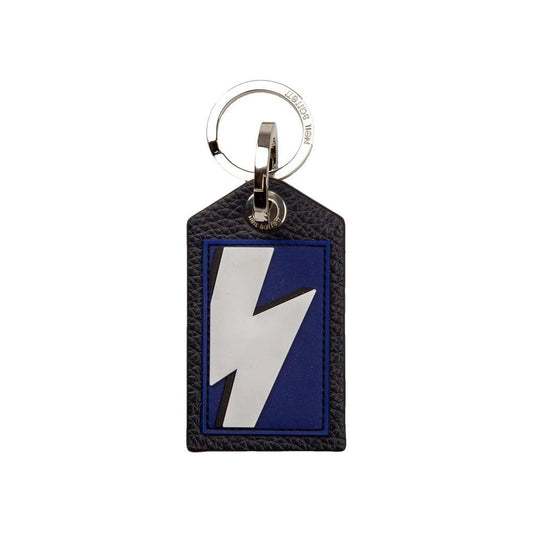 Blue Rubber Keychain