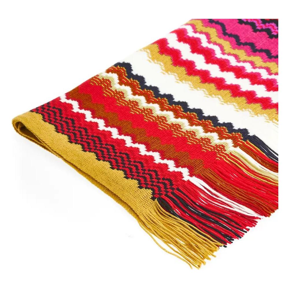Missoni Geometric Patterned Fringed Scarf in Vibrant Hues geometric-patterned-fringed-scarf-in-vibrant-hues