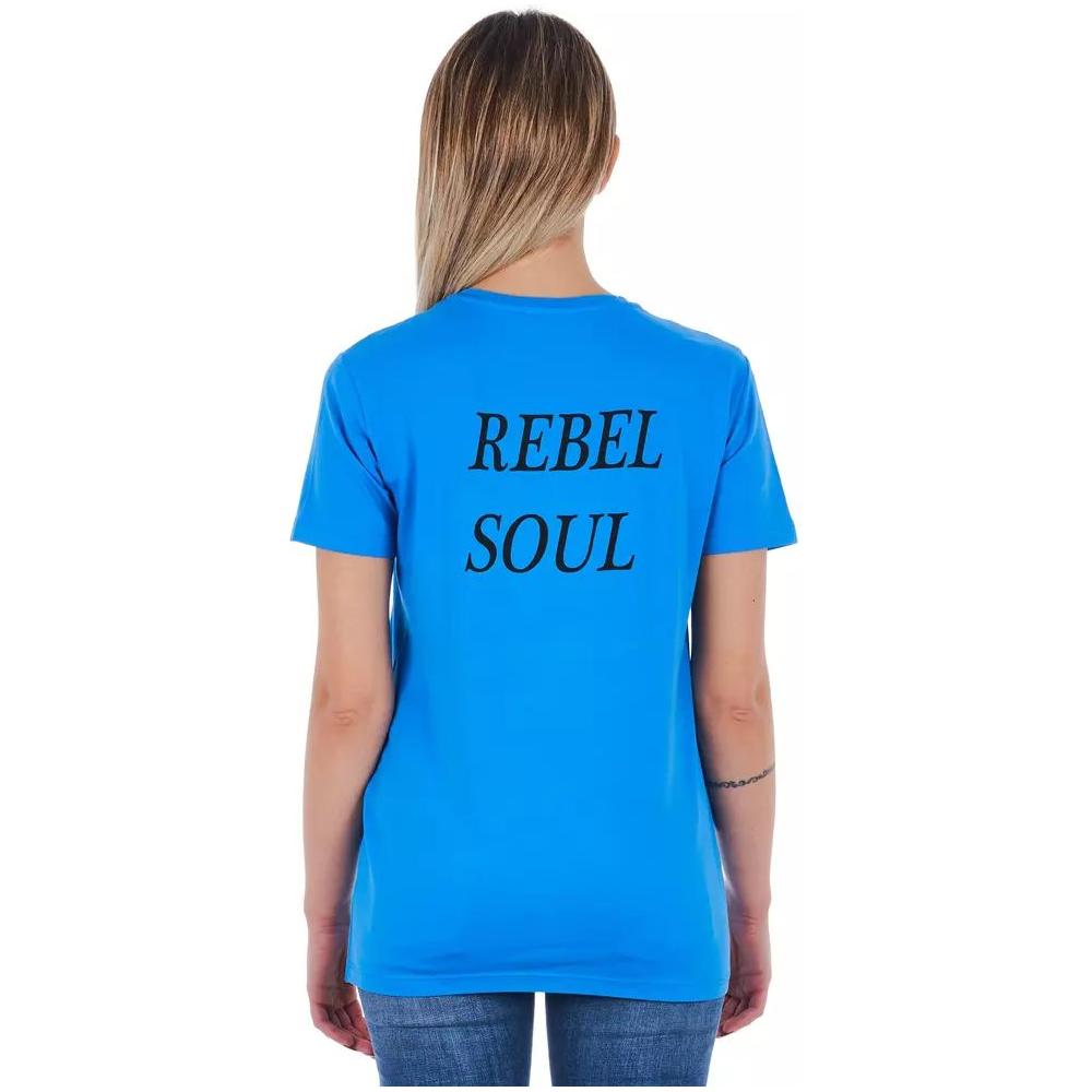 Frankie Morello Chic Light Blue Graphic Tee bbluette-tops-t-shirt