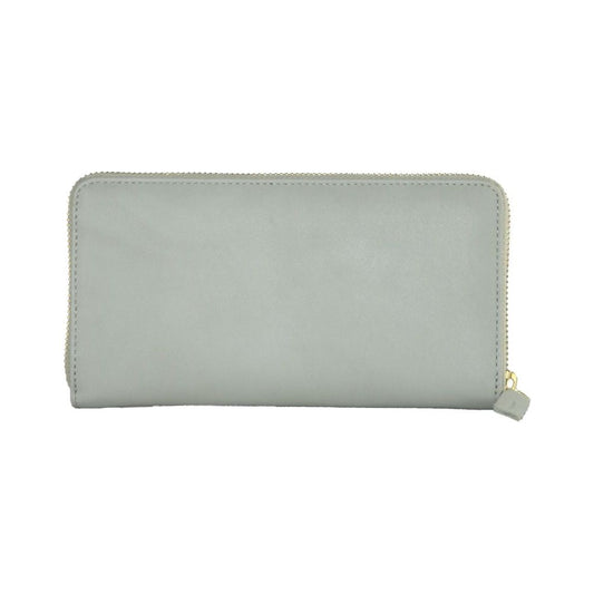 Elegant Grey Calfskin Wallet for Her