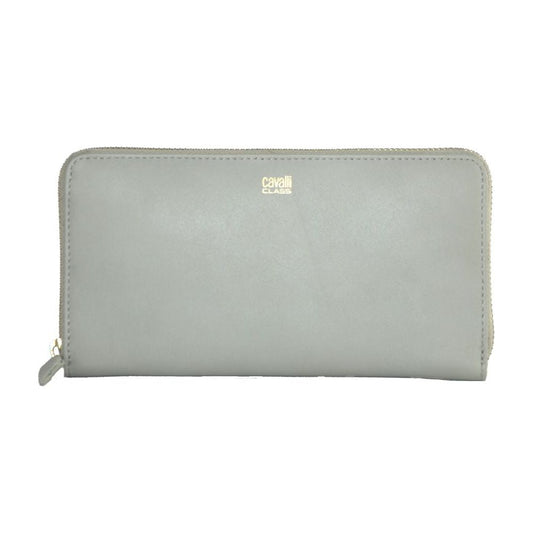 Cavalli Class Elegant Grey Calfskin Wallet for Her elegant-grey-calfskin-wallet-for-her