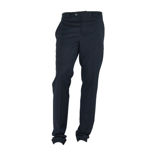 Elegant Black Italian Designer Trousers