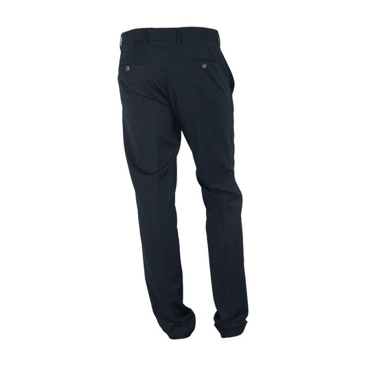 Elegant Black Italian Designer Trousers