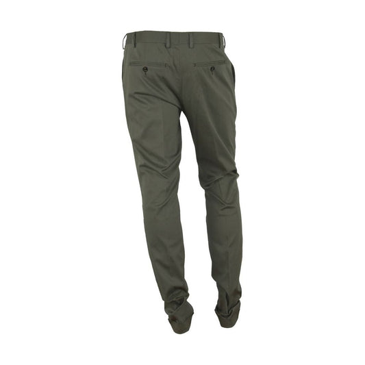 Made in Italy Elegant Green Summer Trousers for Men green-jeans-pant