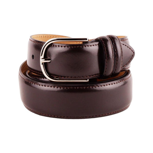 Made in Italy Elegant Smooth Brown Calfskin Belt brown-belt-4