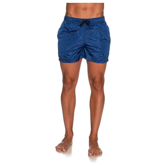 Refrigiwear Blue Beach Escape Swim Shorts MAN SWIMWEAR blue-nylon-swimwear