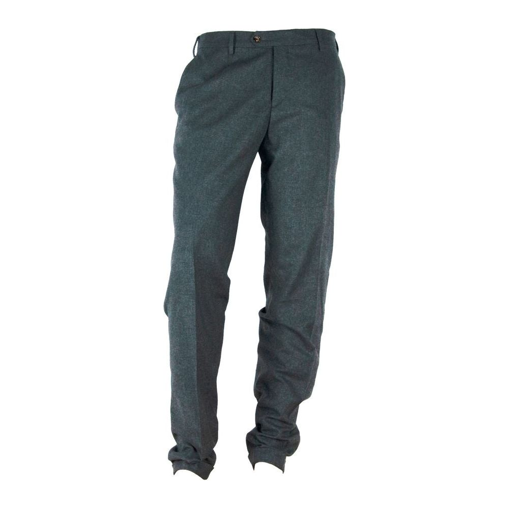 Made in Italy Elegantly Tailored Gray Winter Trousers gray-jeans-pant-7