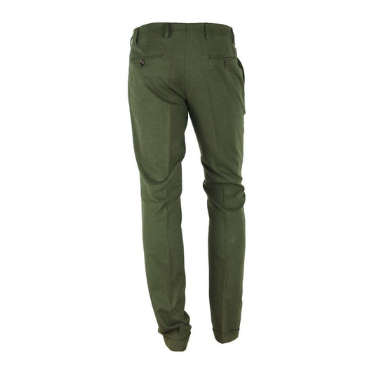 Made in Italy Elegant Winter Cotton Pants green-jeans-pant-1