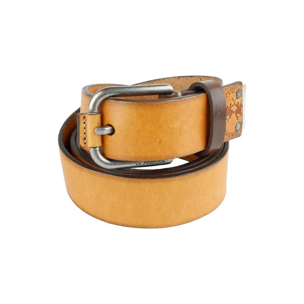 Chic Unisex Leather Belt in Vibrant Yellow