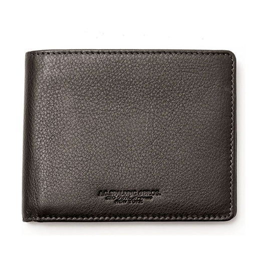 A.G. Spalding & Bros Manhattan Elegance Horizontal Wallet in Dark Brown brown-calfskin-wallet-1