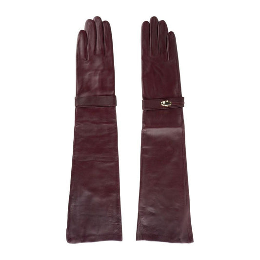 Cavalli Class Elegant Lambskin Leather Gloves In Radiant Pink cqz-cavalli-class-glove-10