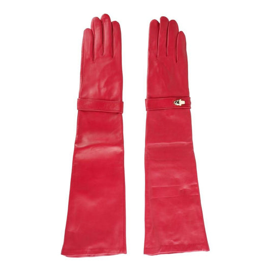 Cavalli Class Elegant Lambskin Leather Gloves in Pink clt-cavalli-class-glove-7