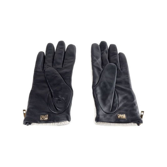 Cavalli Class Elegant Gray Lambskin Gloves cqz-cavalli-class-glove-3