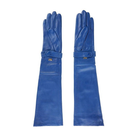 Cavalli ClassElegant Blue Leather GlovesMcRichard Designer Brands£169.00