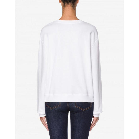 Love Moschino Chic Fogged Glass Effect Logo Sweatshirt white-cotton-sweater-9