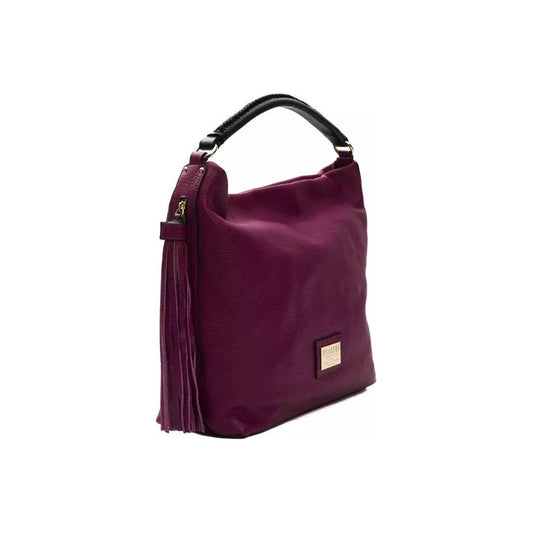 Pompei Donatella Elegant Burgundy Leather Shoulder Bag elegant-burgundy-leather-shoulder-bag