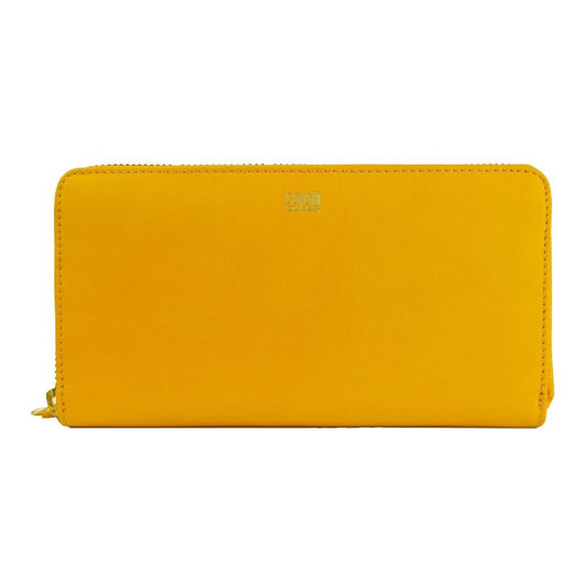 Cavalli Class Elegant Calfskin Leather Wallet in Vibrant Yellow elegant-calfskin-leather-wallet-in-vibrant-yellow
