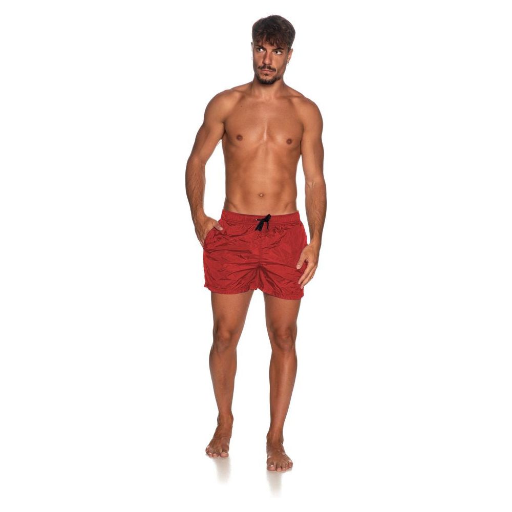 Refrigiwear Elegant Pink Nylon Men's Swim Shorts MAN SWIMWEAR red-nylon-swimwear
