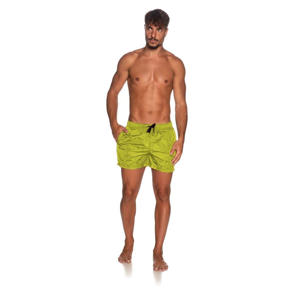 Refrigiwear Vibrant Yellow Men's Swim Shorts MAN SWIMWEAR yellow-nylon-swimwear