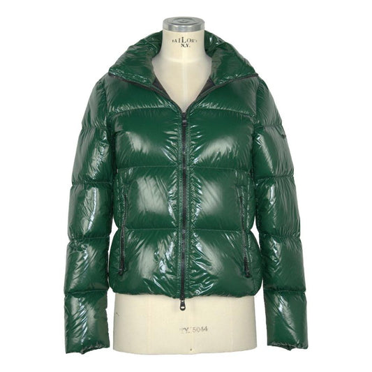 Chic Shiny Down Jacket with Feminine Fit