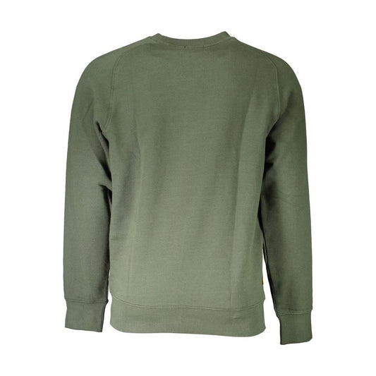 Timberland Green Round Neck Cotton Blend Sweater green-round-neck-cotton-blend-sweater