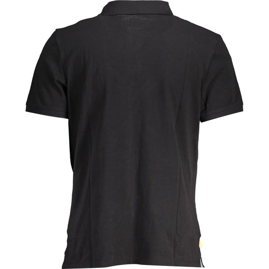 Timberland | Sleek Black Polo Shirt with Emblem| McRichard Designer Brands   
