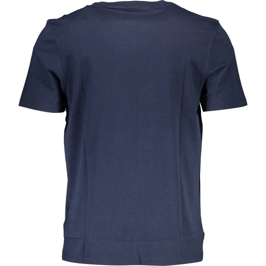 Timberland Organic Cotton Blue Tee with Signature Print organic-cotton-blue-tee-with-signature-print