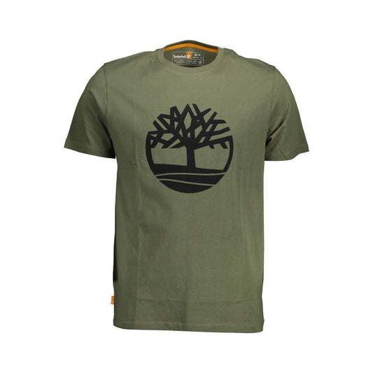 Green Organic Cotton Tee with Signature Logo