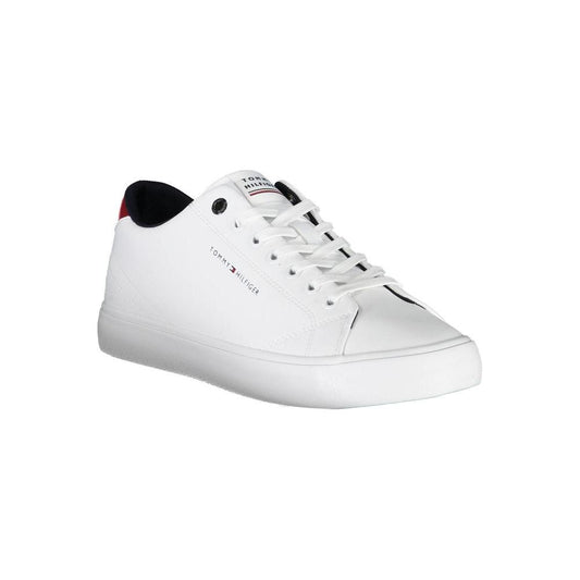Tommy Hilfiger | Eco-Conscious Lace-Up Sneakers with Contrast Details| McRichard Designer Brands   