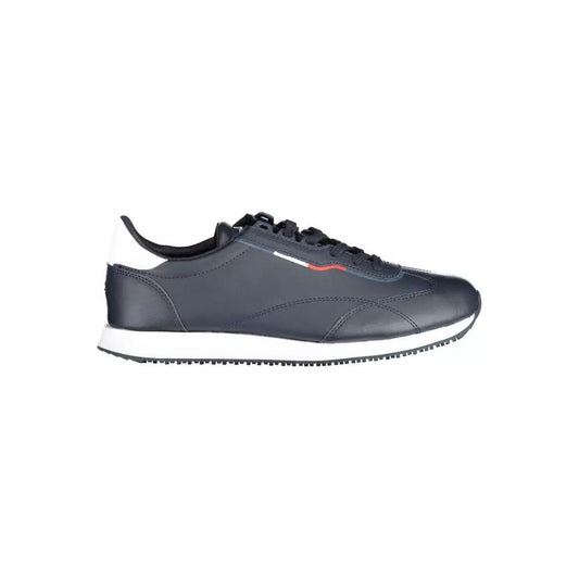 Tommy Hilfiger | Blue Polyester Sneaker| McRichard Designer Brands   