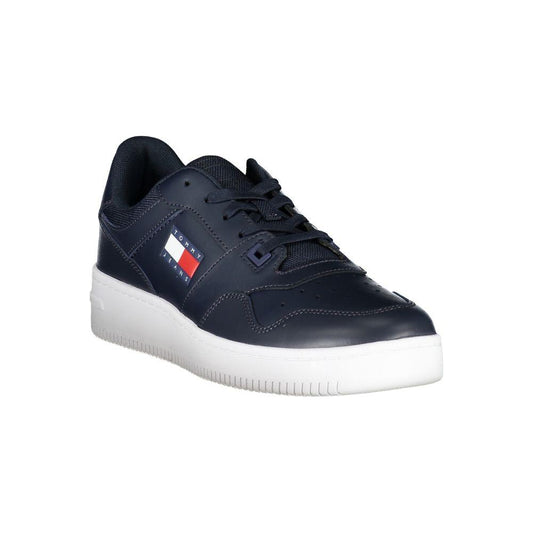 Tommy Hilfiger | Blue Contrast Sneakers with Logo Detail| McRichard Designer Brands   