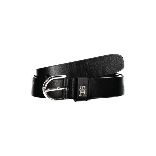 Tommy Hilfiger | Black Leather Belt| McRichard Designer Brands   