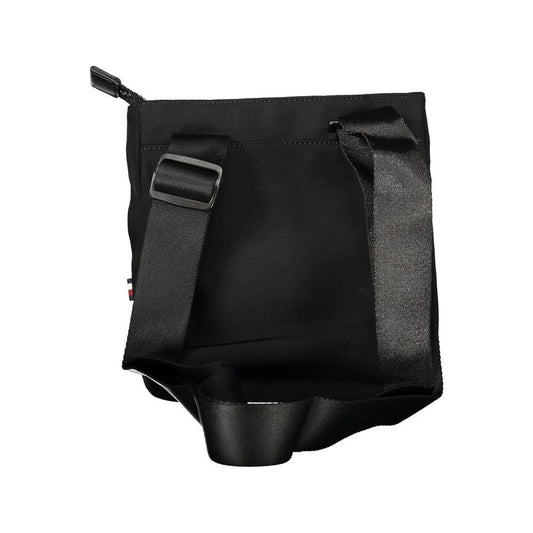 Tommy Hilfiger | Black Polyester Shoulder Bag| McRichard Designer Brands   