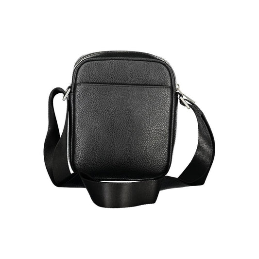 Tommy Hilfiger | Elegant Black Shoulder Bag with Contrasting Details| McRichard Designer Brands   