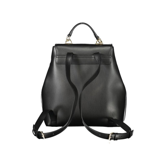 Tommy Hilfiger | Eco-Chic Black Backpack with Automatic Closure| McRichard Designer Brands   