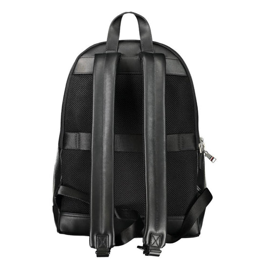 Tommy Hilfiger | Black Polyethylene Backpack| McRichard Designer Brands   