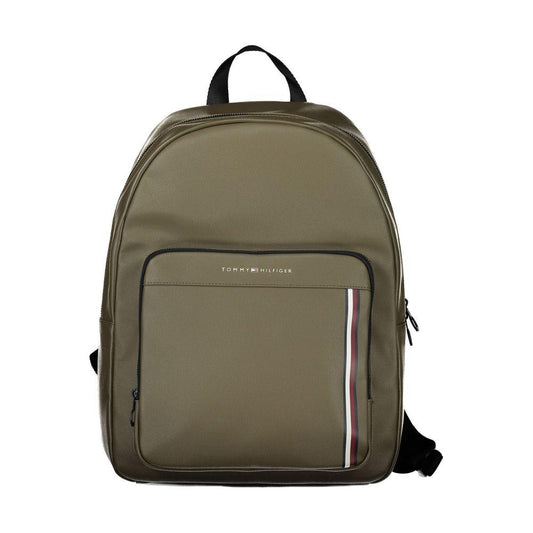 Tommy Hilfiger | Green Polyethylene Backpack| McRichard Designer Brands   