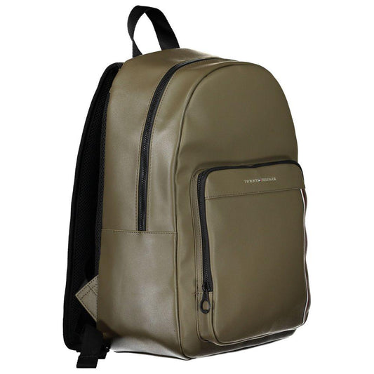 Tommy Hilfiger | Green Polyethylene Backpack| McRichard Designer Brands   