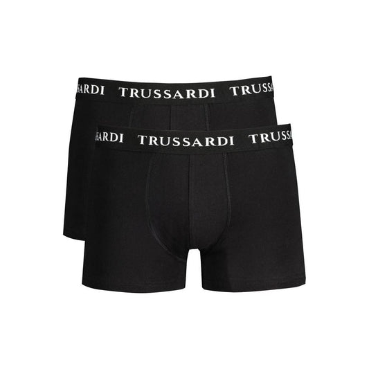 Trussardi Black Cotton Underwear black-cotton-underwear-17