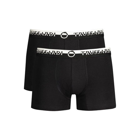 Trussardi Black Cotton Underwear black-cotton-underwear-16