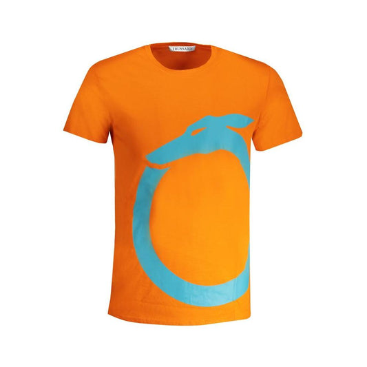 Trussardi Orange Cotton T-Shirt orange-cotton-t-shirt-15