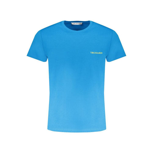 Trussardi Light Blue Cotton T-Shirt light-blue-cotton-t-shirt-16