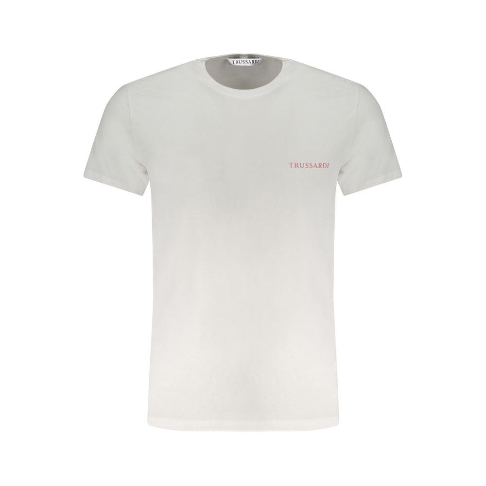 Trussardi White Cotton T-Shirt white-cotton-t-shirt-145