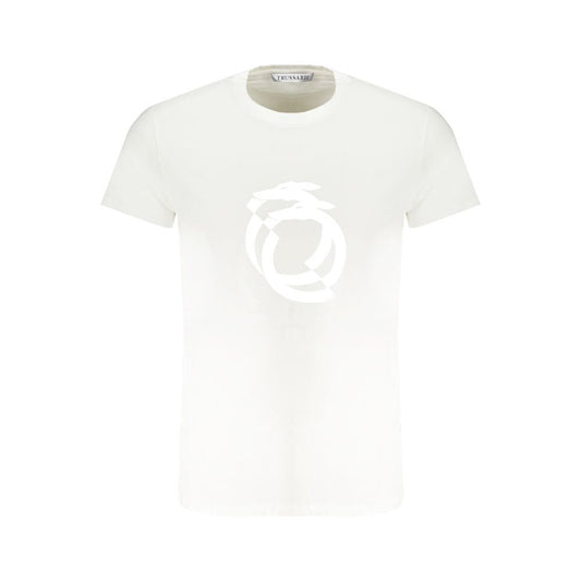 Trussardi White Cotton T-Shirt white-cotton-t-shirt-147