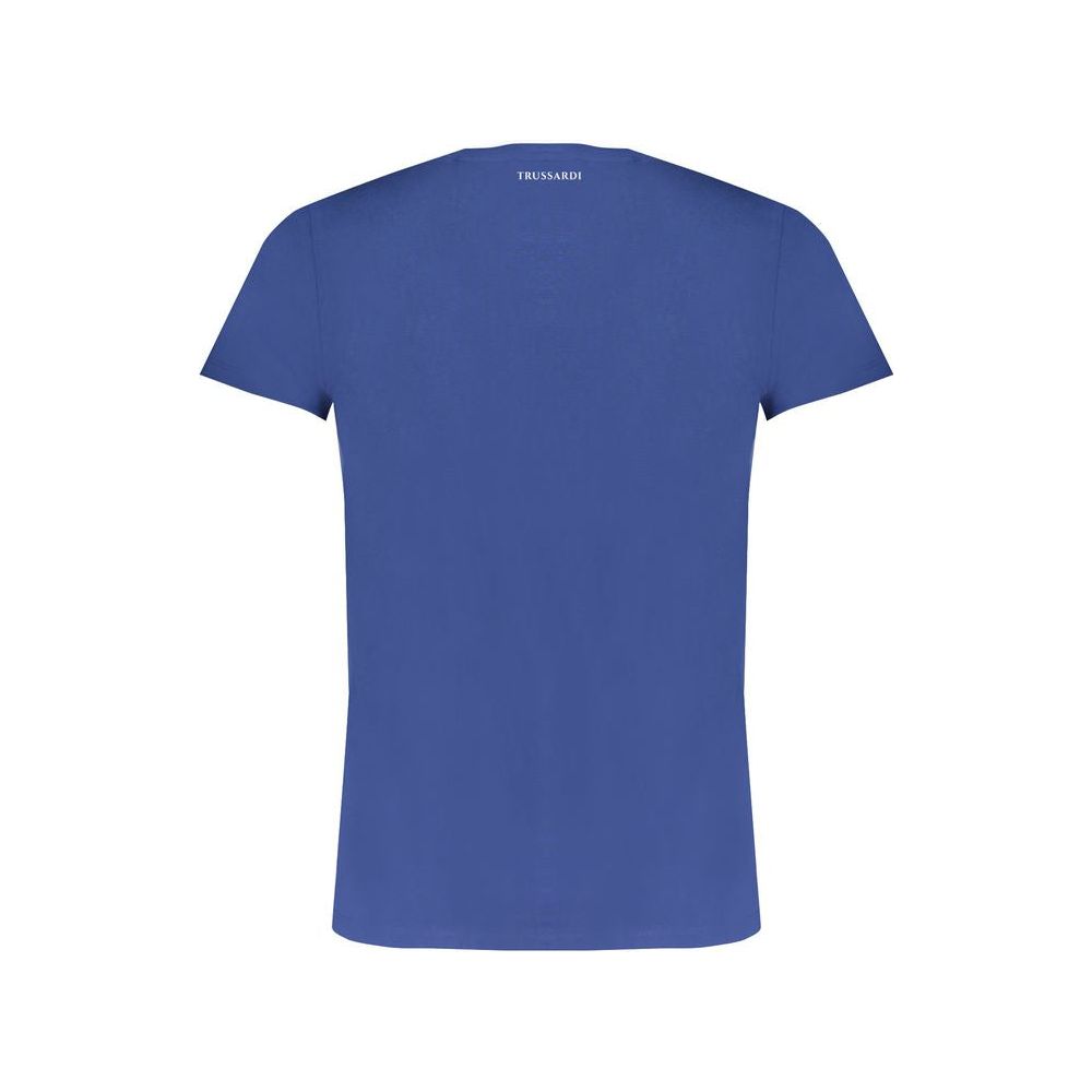 Trussardi Blue Cotton T-Shirt blue-cotton-t-shirt-162