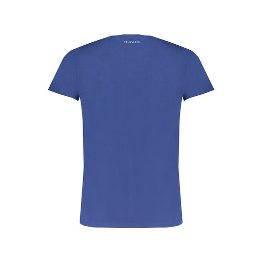 Trussardi Blue Cotton T-Shirt blue-cotton-t-shirt-162