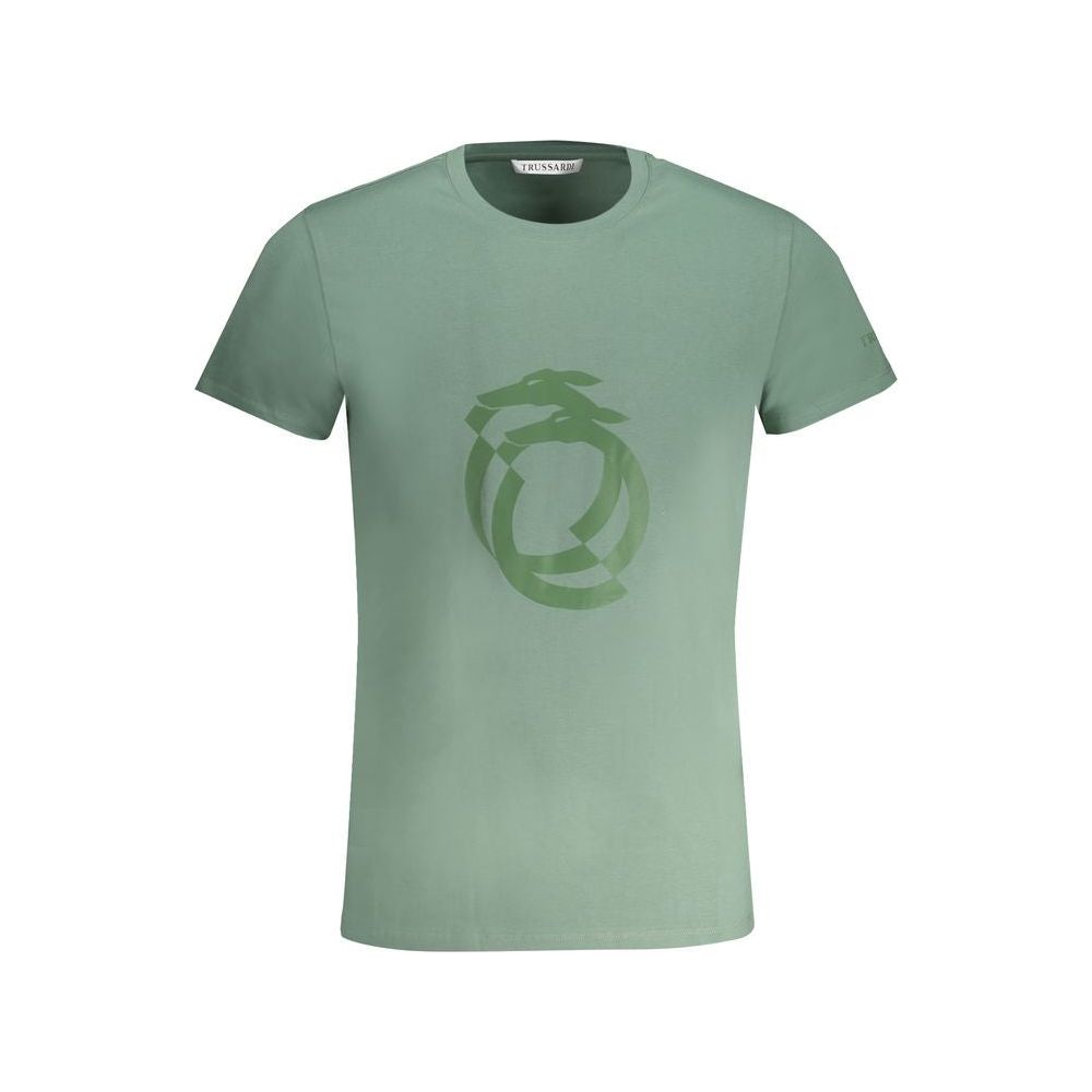 Trussardi Green Cotton T-Shirt green-cotton-t-shirt-102