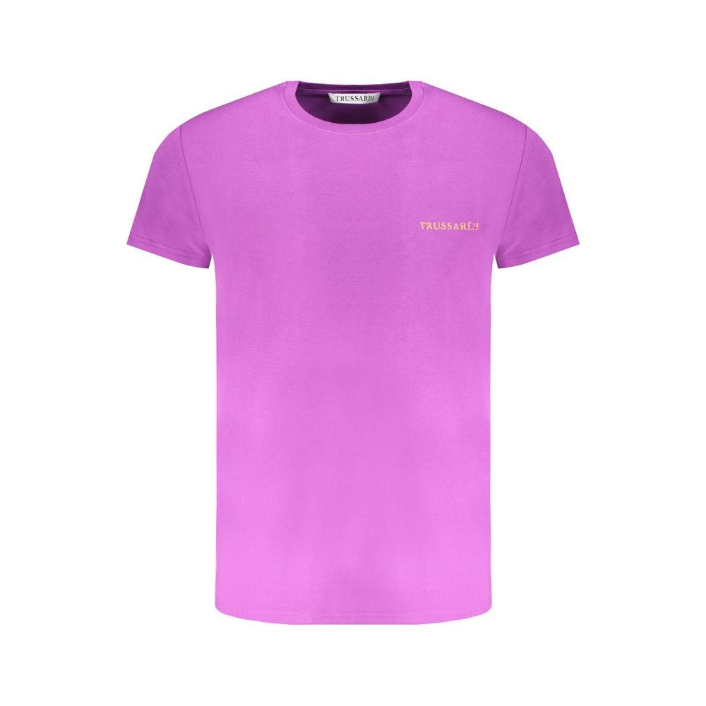 Trussardi Purple Cotton T-Shirt purple-cotton-t-shirt-5