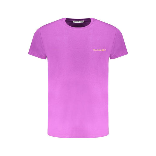 Trussardi Purple Cotton T-Shirt purple-cotton-t-shirt-5